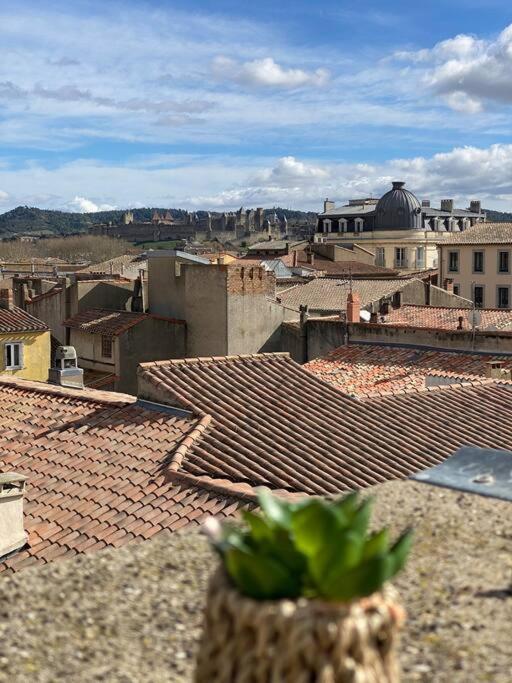 Le Jaffa Vue Sur La Cite Appartement Carcassonne Buitenkant foto